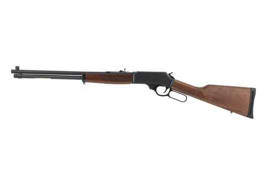 Henry lever action rifle 30-30 features buckhorn sights